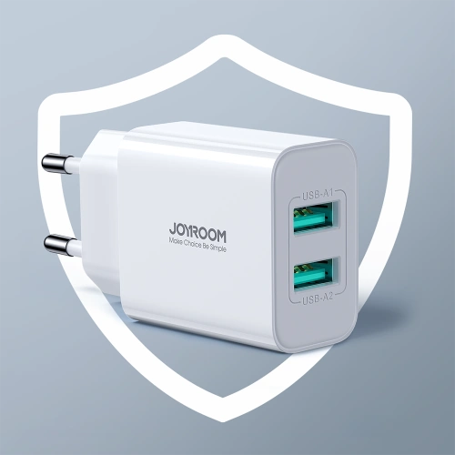 Kup Netzteil Joyroom JR-TCN04 2xUSB-A 10.5W 2.1A weiß - JYR924 - {ean13} - Sklep Home Screen