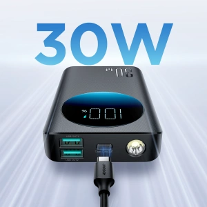 Powerbank Joyroom JR-PBF01 2xUSB-A, USB-C 10000mAh PD QC 30W czarny