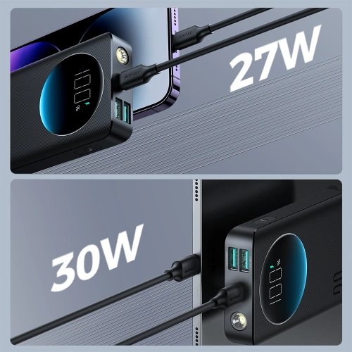 Kup Powerbank Joyroom JR-PBF01 2xUSB-A, USB-C 10000mAh PD QC 30W černý - JYR925 - {ean13} - Sklep Home Screen