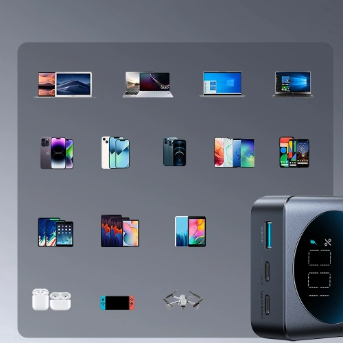 Kup Powerbank Joyroom JR-PBF04 USB-A, 2xUSB-C 20000mAh 65W černý - JYR926 - {ean13} - Sklep Home Screen