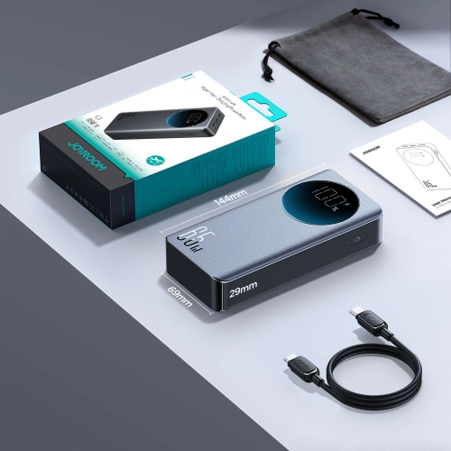 Kup Powerbank Joyroom JR-PBF04 USB-A, 2xUSB-C 20000mAh 65W fekete - JYR926 - {ean13} - Sklep Home Screen