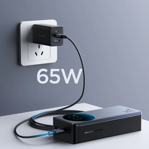 Kup Powerbank Joyroom JR-PBF05 USB-A, 2xUSB-C 30000mAh 65W digitális kijelzővel fekete - JYR927 - {ean13} - Sklep Home Screen