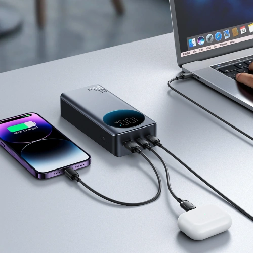 Kup Powerbank Joyroom JR-PBF05 USB-A, 2xUSB-C 30000mAh 65W digitális kijelzővel fekete - JYR927 - {ean13} - Sklep Home Screen