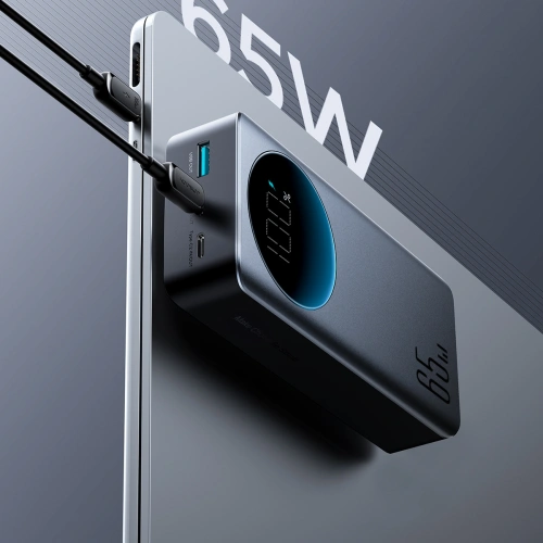 Kup Powerbank Joyroom JR-PBF05 USB-A, 2xUSB-C 30000mAh 65W z wyświetlaczem cyfrowym czarny - JYR927 - {ean13} - Sklep Home Screen