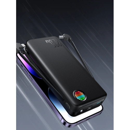 Kup Powerbank Joyroom JR-L015 20000mAh 22.5W + beépített USB-C és Lightning kábelek fekete - JYR928 - {ean13} - Sklep Home Screen