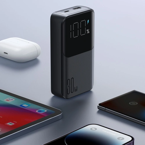 Kup Powerbank Joyroom JR-PBC07 20000mAh 30W + beépített USB-C, Lightning kábelek fekete - JYR930 - {ean13} - Sklep Home Screen