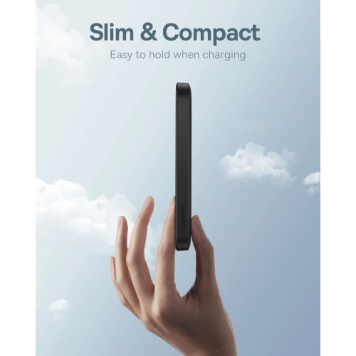 Buy Baseus powerbank 5000mAh 20W with inductive charging + USB-C cable (20V/3A) black - BSU4799 - {ean13} - Home Screen Store Europe