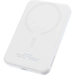 Buy Baseus powerbank 5000mAh 20W with inductive charging + USB-C cable (20V/3A) white - BSU4800 - {ean13} - Home Screen Store Europe