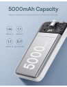 Kup Powerbank Baseus 5000mAh 20W mit induktiver Ladefunktion + USB-C-Kabel (20V/3A) weiß - BSU4800 - {ean13} - Sklep Home Screen