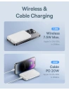 Buy Baseus powerbank 5000mAh 20W with inductive charging + USB-C cable (20V/3A) white - BSU4800 - {ean13} - Home Screen Store Europe