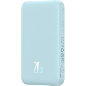 Buy Baseus powerbank 5000mAh 20W with inductive charging + USB-C cable (20V/3A) blue - BSU4801 - {ean13} - Home Screen Store Europe