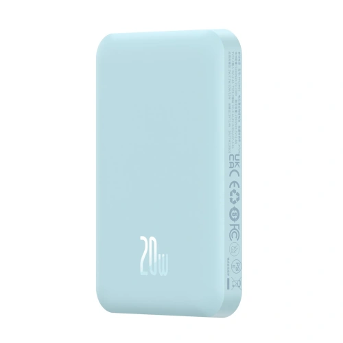 Kup Powerbank Baseus 5000mAh 20W vezeték nélküli töltési funkcióval + USB-C kábel (20V/3A) kék - BSU4801 - {ean13} - Sklep Home Screen