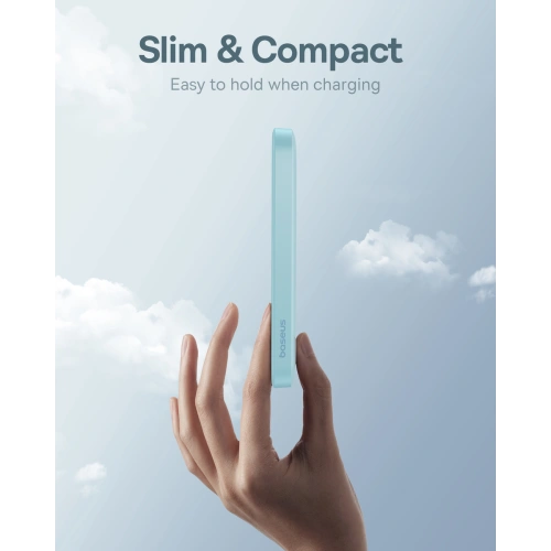 Kup Powerbank Baseus 5000mAh 20W mit induktiver Ladefunktion + USB-C Kabel (20V/3A) blau - BSU4801 - {ean13} - Sklep Home Screen