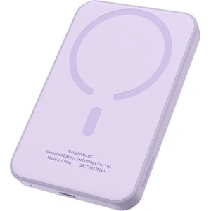 Buy Baseus powerbank 5000mAh 20W with inductive charging + USB-C cable (20V/3A) purple - BSU4802 - {ean13} - Home Screen Store Europe