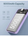 Kup Baseus Powerbank 5000mAh 20W cu încărcare inductivă + cablu USB-C (20V/3A) violet - BSU4802 - {ean13} - Sklep Home Screen