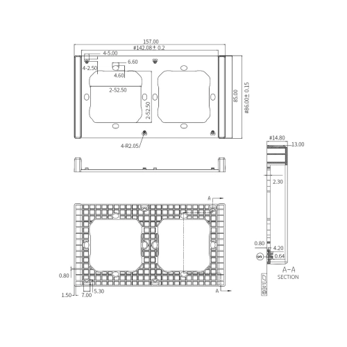 Buy Sonoff double mounting frame for wall switch installation - SNF135 - {ean13} - Home Screen Store Europe