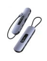 Adaptér USAMS US-SJ644 HUB 10w1 USB-C / 3xUSB-A 3.0, TF, SD, USB-C, HDMI, RJ45, VGA PD100W šedý/černý
