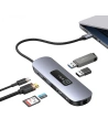Kup Adapter USAMS US-SJ644 HUB 10w1 USB-C / 3xUSB-A 3.0, TF, SD, USB-C, HDMI, RJ45, VGA PD100W grau/oxidiert - USA1010 - {ean13} - Sklep Home Screen