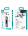 Kup Adapter USAMS US-SJ644 HUB 10w1 USB-C / 3xUSB-A 3.0, TF, SD, USB-C, HDMI, RJ45, VGA PD100W grau/oxidiert - USA1010 - {ean13} - Sklep Home Screen