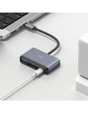 Kup Adapter USAMS US-SJ627 HUB 4in1 USB-C / 2xUSB-A 2.0, USB-A 3.0, USB-C grau/dunkelgrau - USA1011 - {ean13} - Sklep Home Screen