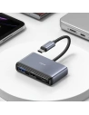 Kup Adapter USAMS US-SJ628 HUB 5w1 USB-C / USB-A 2.0, USB 3.0, USB-C, TF, SD grau/dunkelgrau - USA1012 - {ean13} - Sklep Home Screen