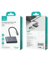 Kup Adapter USAMS US-SJ628 HUB 5w1 USB-C / USB-A 2.0, USB 3.0, USB-C, TF, SD grau/dunkelgrau - USA1012 - {ean13} - Sklep Home Screen