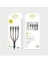 Kup USAMS US-SJ317 4-in-1 USB-A / microUSB, USB-C, cablu 2xLightning Fast Charge 2A 1.2m - USA1016 - {ean13} - Sklep Home Screen