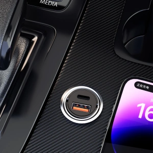 Kup Dudao Încărcător auto R3MAX USB-A, USB-C 48W QC PD negru - DDA302 - {ean13} - Sklep Home Screen