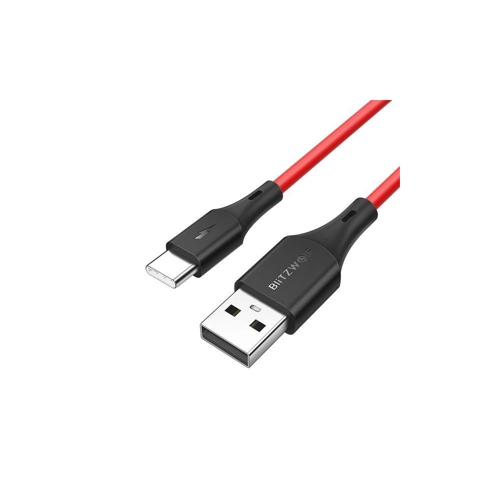 Kabel USB-C BlitzWolf BW-TC13 3A 0,3m (czerwony)