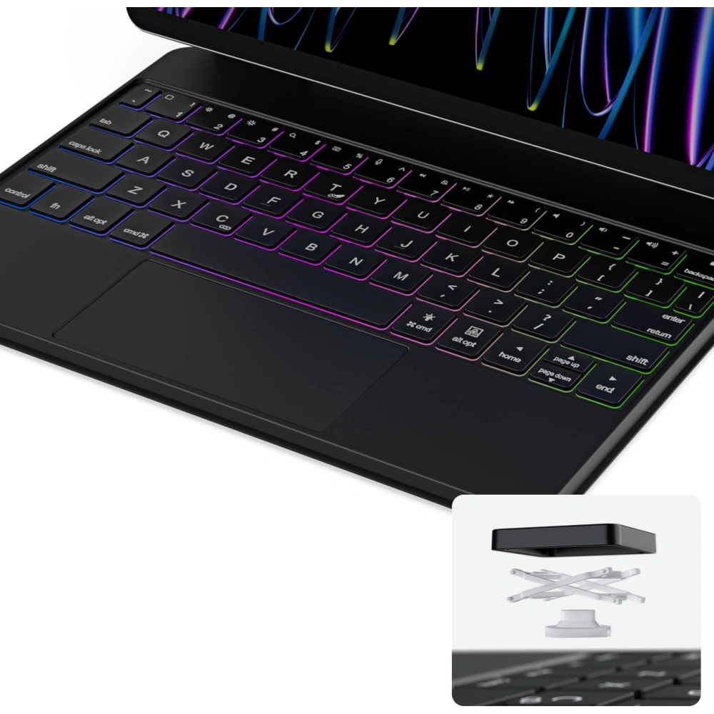 Etui z klawiaturą Dux Ducis MK Apple iPad Air (4. i 5. generacji) / iPad Pro 11 (3. i 4. generacji) czarne