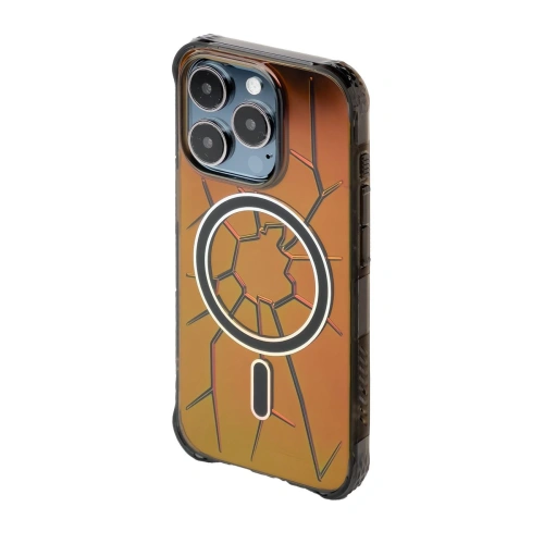 Kup Etui Kingxbar PQY Crack Series MagSafe Apple iPhone 15 Pro Max fekete - KGX676 - {ean13} - Sklep Home Screen