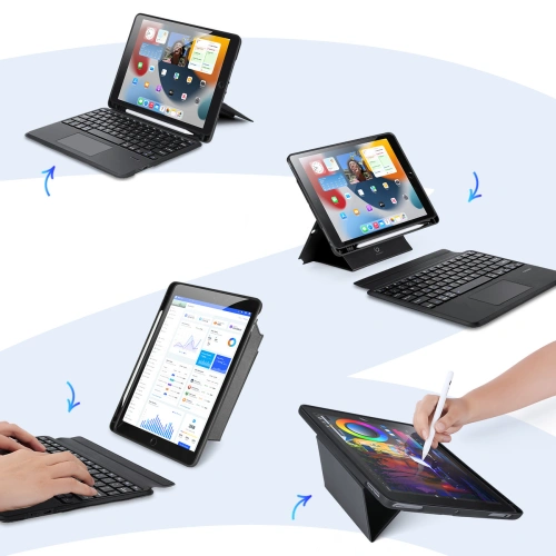 Buy Dux Ducis DK Keyboard Case Apple iPad 10.2 (7th, 8th and 9th generation) / iPad Air 10.5 (3rd generation) / iPad Pro 10.5 (2nd generation) black - DDS1876 - {ean13} - Home Screen Store Europe