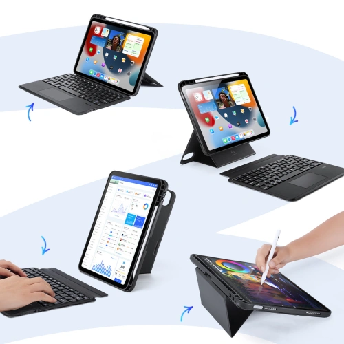 Buy Dux Ducis DK keyboard case for Apple iPad 10.9 (10th generation) black - DDS1877 - {ean13} - Home Screen Store Europe