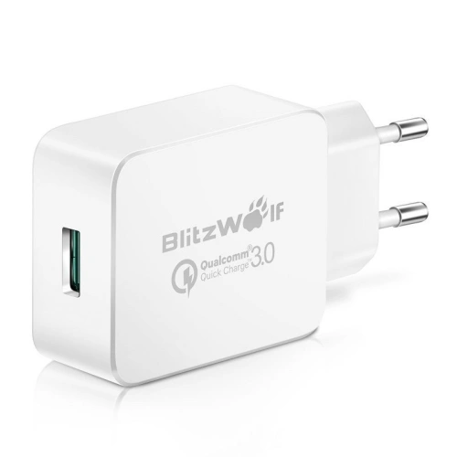 Kup USB síťová nabíječka BlitzWolf BW-S5 Quick Charge 3.0 18W (bílá) - BLZ130WHT - {ean13} - Sklep Home Screen