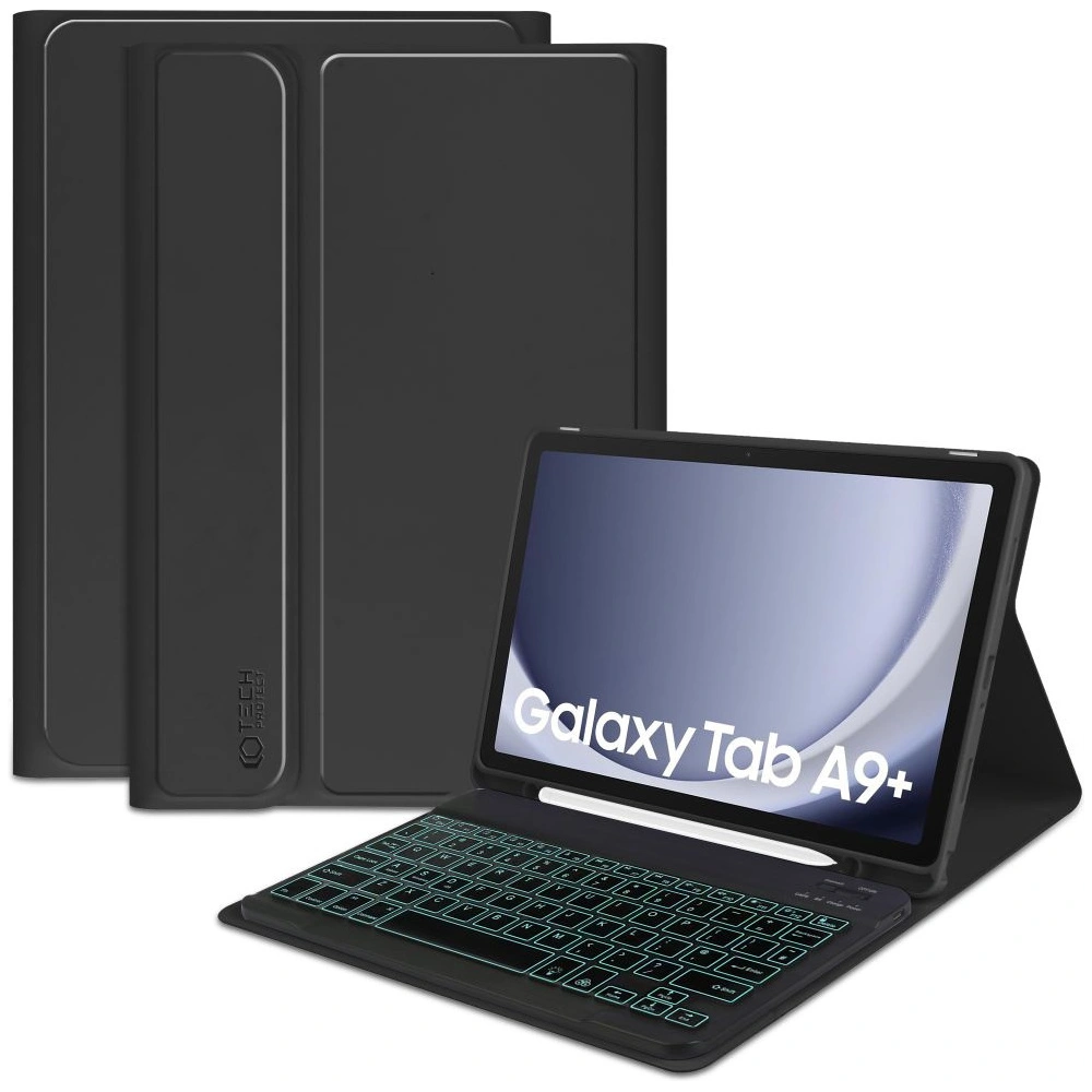 Etui Tech-Protect SmartCase Pen + Keyboard Samsung Galaxy Tab A9+ Plus 11.0 X210 / X215 / X216 Black