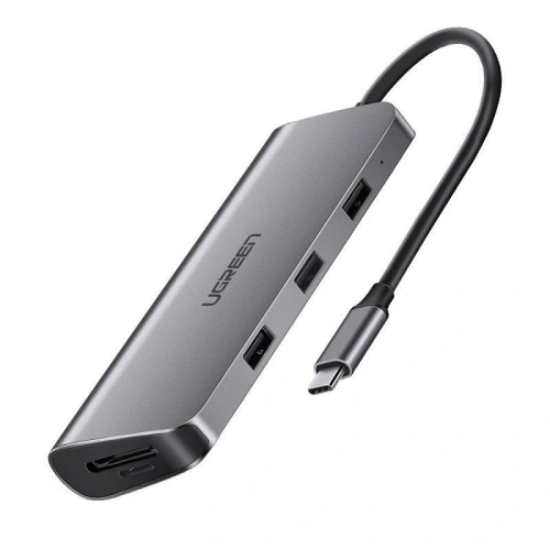 Kup Adapter hub 9w1 UGREEN USB-C do HDMI 4K, 3x USB 3.0, Typ-C PD, RJ45, SD, Micro SD, VGA - UGR130 - {ean13} - Sklep Home Screen