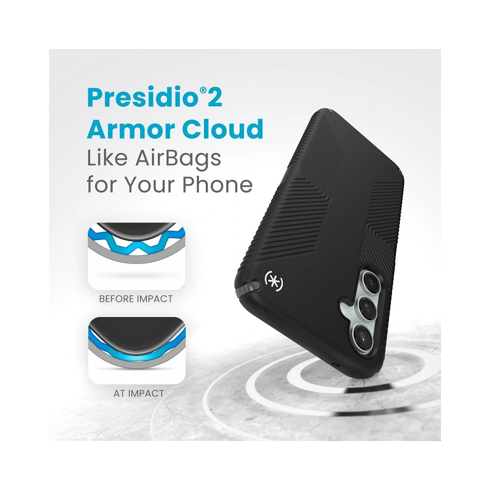 Etui Speck Presidio2 Grip Samsung Galaxy S23 FE (Black/Black/White)