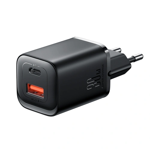 Kup Netzteil Joyroom Speed Series JR-TCF08EU USB-A, USB-C 30W PD QC AFC FCP schwarz - JYR935 - {ean13} - Sklep Home Screen