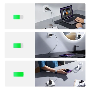 Kup Joyroom Încărcător Speed Series JR-TCF08EU USB-A, USB-C 30W PD QC AFC FCP negru - JYR935 - {ean13} - Sklep Home Screen