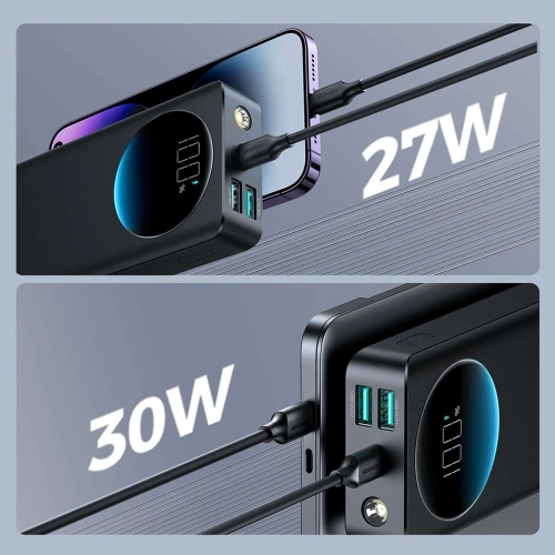 Kup Powerbank Joyroom JR-PBF03 30000mAh 30W + kabel USB-A / USB-C 25cm černý - JYR938 - {ean13} - Sklep Home Screen