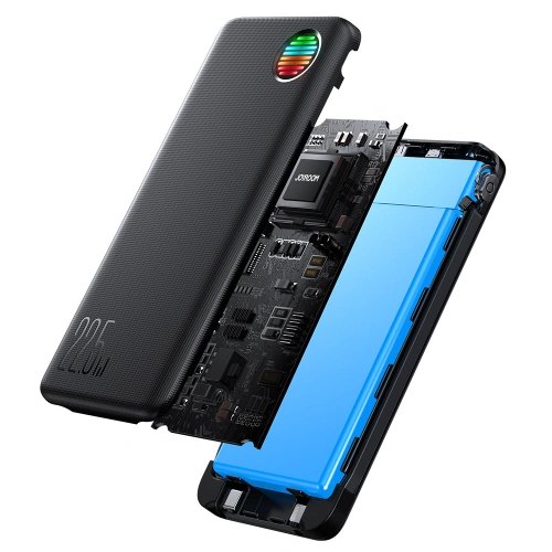 Kup Powerbank Joyroom JR-L014 10000mAh 22.5W + wbudowane kable USB-C, Lightning + kabel USB-A / USB-C 25cm czarny - JYR939 - {ean13} - Sklep Home Screen