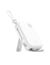 Joyroom Powerbank Cutie Series JR-L008 Plus 20000mAh 22.5W + cablu încorporat USB-C, Lightning + USB-A / USB-C 25cm alb