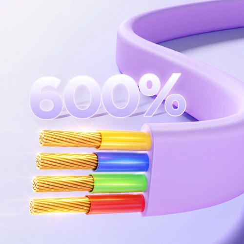 Kup Kabel 3w1 Joyroom Colorful Series S-A40 USB-A / USB-C, Lightning, microUSB 1m fioletowy - JYR944 - {ean13} - Sklep Home Screen