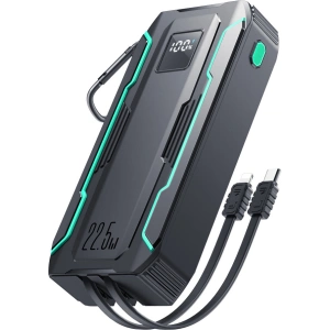 Powerbank Joyroom JR-L018 20000mAh 22.5W + wbudowane kable USB-C, Lightning czarny