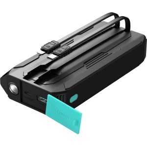 Powerbank Joyroom JR-L018 20000mAh 22.5W + wbudowane kable USB-C, Lightning czarny