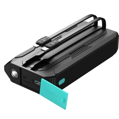 Kup Powerbank Joyroom JR-L018 20000mAh 22.5W + wbudowane kable USB-C, Lightning czarny - JYR945 - {ean13} - Sklep Home Screen