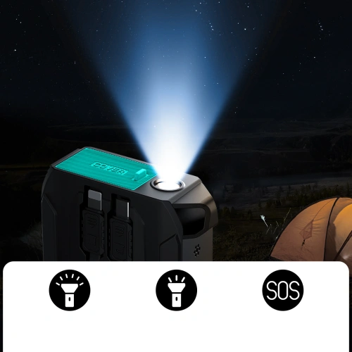 Kup Powerbank Joyroom JR-L018 20000mAh 22.5W + wbudowane kable USB-C, Lightning czarny - JYR945 - {ean13} - Sklep Home Screen