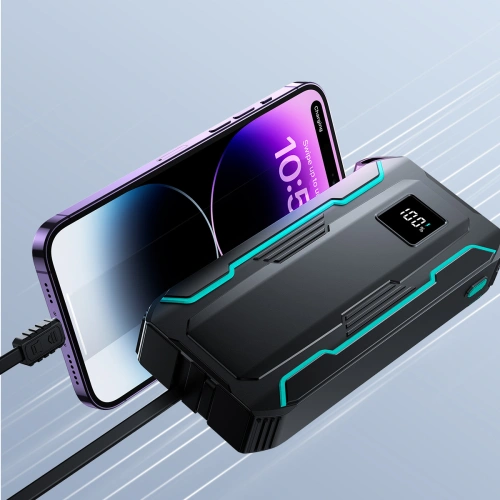Buy Joyroom JR-L018 powerbank 20000mAh 22.5W + built-in cable USB-C, Lightning black - JYR945 - {ean13} - Home Screen Store Europe