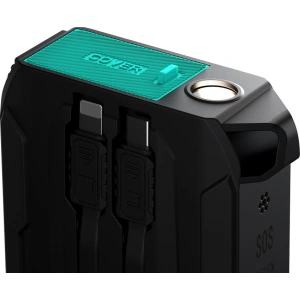 Powerbank Joyroom JR-L018 20000mAh 22.5W + wbudowane kable USB-C, Lightning czarny