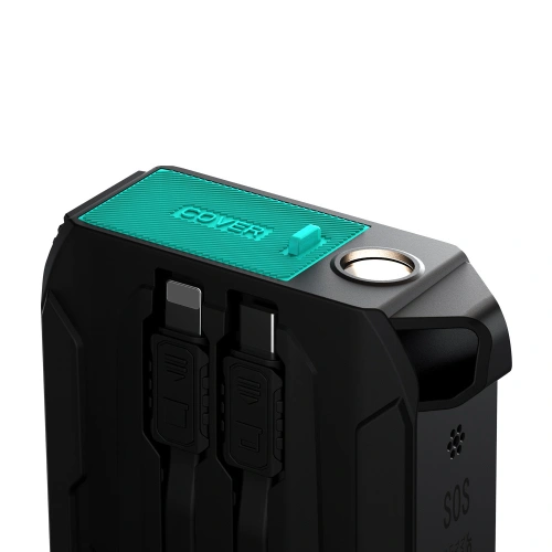 Kup Powerbank Joyroom JR-L018 20000mAh 22.5W + wbudowane kable USB-C, Lightning czarny - JYR945 - {ean13} - Sklep Home Screen